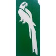 Perroquet - pochoir ECO- vert autocollant pour tatouages éphémères