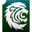 Tête de lion - pochoir ECO- vert autocollant pour tatouages éphémères