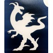 dino der Wanderer - selbstklebende Schablone für temporäre Tattoos