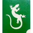 Mini lézard - pochoir ECO- vert autocollant pour tatouages éphémères