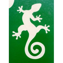 Gecko - pochoir ECO- vert autocollant pour tatouages éphémères
