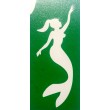 Petite sirène - pochoir ECO- vert autocollant pour tatouages éphémères