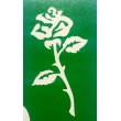 Rose parfaite - pochoir ECO- vert autocollant pour tatouages éphémères