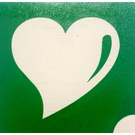 Herz klassisch- ECO-vertaut Schablone für ephemere Tattoos