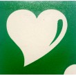 Herz klassisch- ECO-vertaut Schablone für ephemere Tattoos