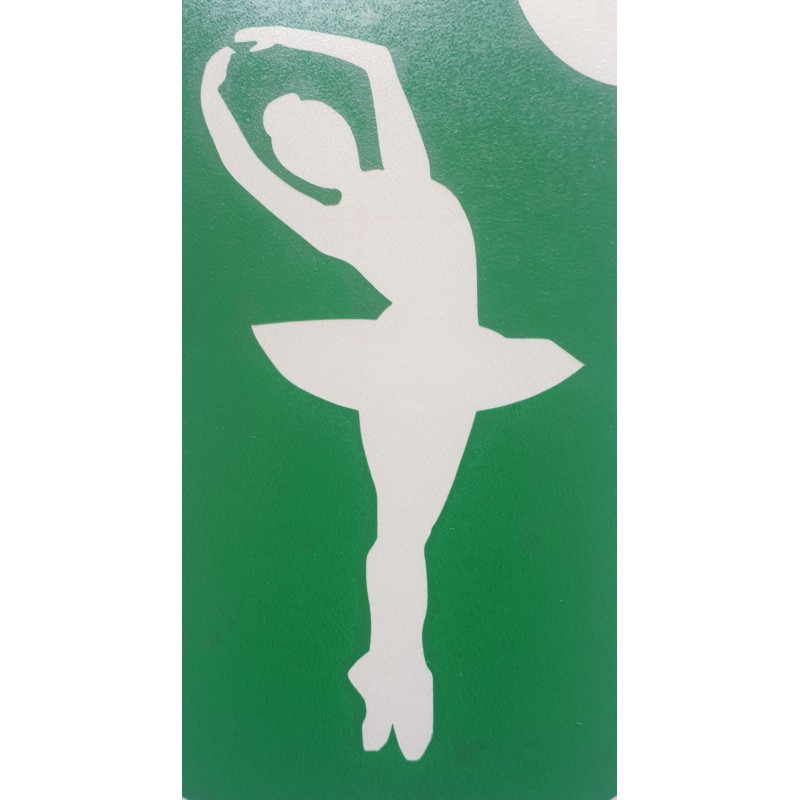 Danseuse étoile Pochoir ECO-vert pour tatouages éphémères