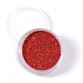 Paillettes pour tattoo et maquillages - Rouge feu - 5ml