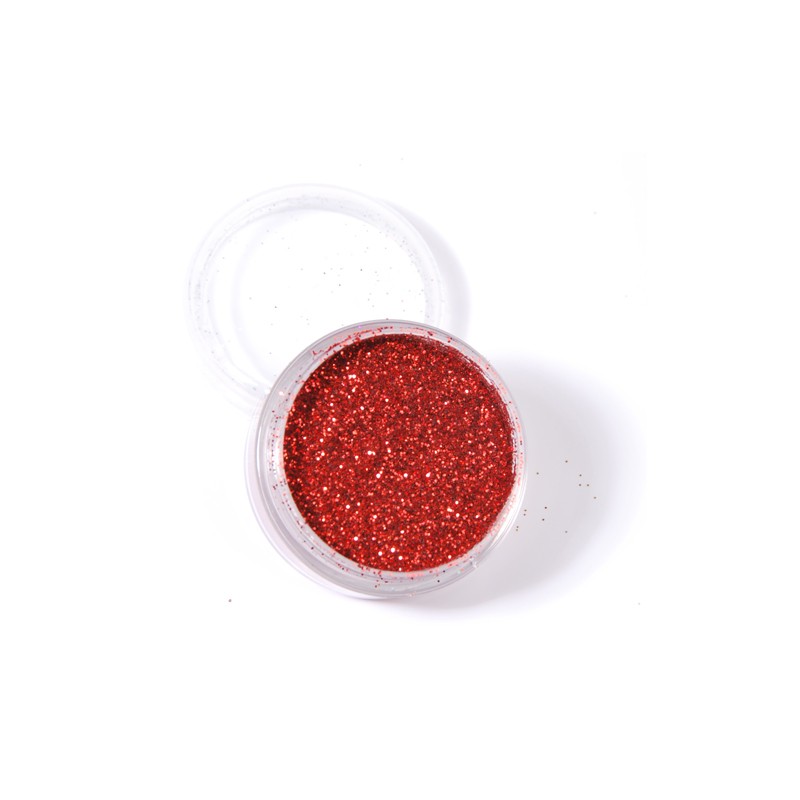 Paillettes pour tattoo et maquillages - Rouge feu - 5ml