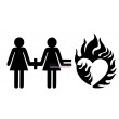 Love Equation pochoir autocollant pour tattoos temporaires