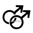 Symbole Gay pochoir autocollant pour tatouages éphémères