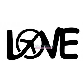 Peace-love pochoir autocollant pour tatouages éphémères