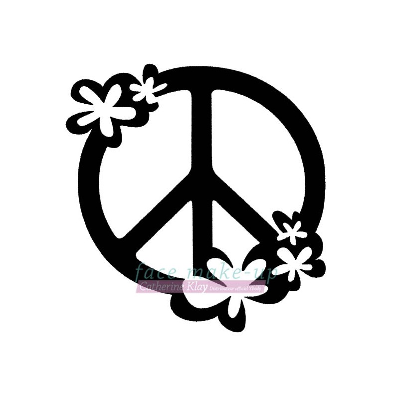 55001 Peace mit Blumen