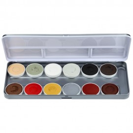 Palette 12 Farben - Matteo Arfanotti - Superstar Wasserschminke Kinderschminken, Facepainting und FX