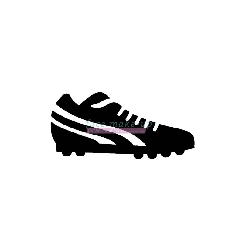 48804 Chaussure de Football pochoir autocollant pour tatouages temporaires