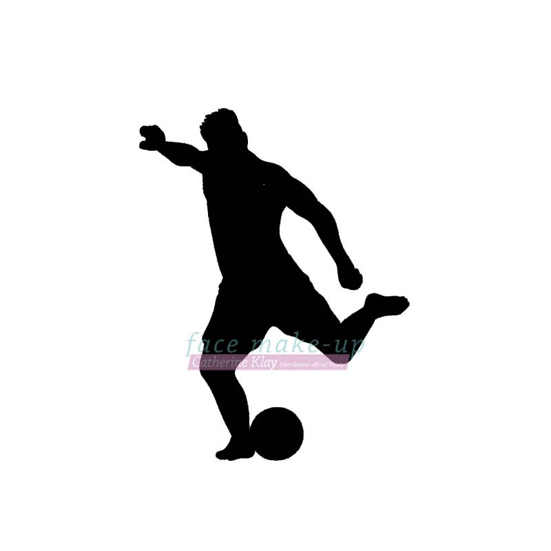 48803 Joueur de Football pochoir autocollant pour tattoos temporaires