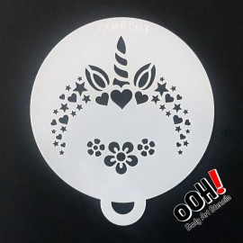Pochoir pour maquillage Licorne - Ooh Stencils - Flip