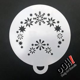Wiederverwendbare Schablone Schneeflocken - Ooh Stencils - Flip