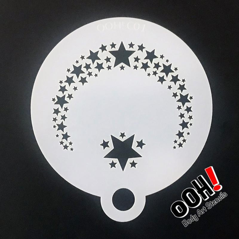 Wiederverwendbare Schablone Sterne - Ooh Stencils - Flip
