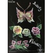 Support d\'entraînement plastifié A3 - noir sans motif