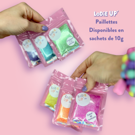 Paillette Bleu - Petit gâteau glacé Sachet de recharge 10gr