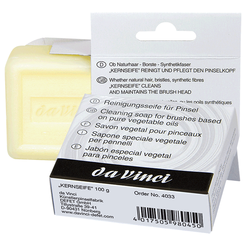 Savon vegetal pour pinceaux Da Vinci 100gr.