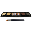 Palette de fard à eau pour maquillage DFX - 6 couleurs Skintones