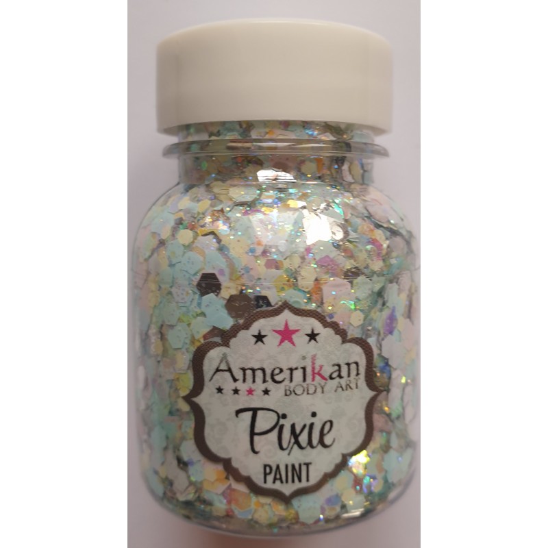 Glitzergel mit Aloe Vera, Pixie Paint \"Babycakes\" pastellfarbener Hologramm-Glitter