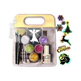 Weihnachts Glitzertattoo Set 