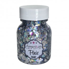 Glitzergel mit Aloe Vera, Pixie Paint \"Xanadu\" silberner Hologramm-Glitter
