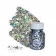 Glitzergel mit Aloe Vera, Pixie Paint \"Xanadu\" silberner Hologramm-Glitter