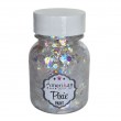 Glitzergel mit Aloe Vera, Pixie Paint \"True Colors\" weiße Hologramm-Glittermischung