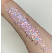 Glitzergel mit Aloe Vera, Pixie Paint \"Purple Rain\" holografische Pailletten Lavendel