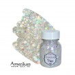 Glitzergel mit Aloe Vera, Pixie Paint \"Abracadabra\" holographischer weißer Glitter
