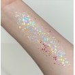 Glitzergel mit Aloe Vera, Pixie Paint \"Abracadabra\" holographischer weißer Glitter