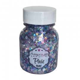 Glitzergel mit Aloe Vera, Pixie Paint \"Winter Wonderland\" Transparente holographische Mischung aus Rosa, Blau und Silber mit S
