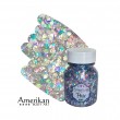 Glitzergel mit Aloe Vera, Pixie Paint \"Winter Wonderland\" Transparente holographische Mischung aus Rosa, Blau und Silber mit S