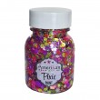Gel pailleté à base d\'aloe Vera, Pixie Paint \"Valley Girl\" mélange de paillettes chunky fluo / UV