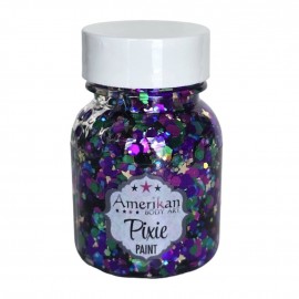 Glitzergel mit Aloe Vera, Pixie Paint \"Mardi Gras\" ist eine traditionelle Mischung aus Mardi Gras: Violett, Gold und Grün.