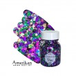 Gel pailleté à base d\'aloe Vera, Pixie Paint \"Mardi Gras\" mélange traditionnel du Mardi Gras : Violet, or, vert.