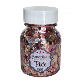 Glitzergel mit Aloe Vera, Pixie Paint \"Be Mine\" Chunky Rose, goldenen und holografischen