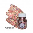 Glitzergel mit Aloe Vera, Pixie Paint \"Be Mine\" Chunky Rose, goldenen und holografischen