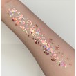 Glitzergel mit Aloe Vera, Pixie Paint \"Be Mine\" Chunky Rose, goldenen und holografischen