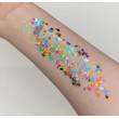 Glitzergel mit Aloe Vera,, Pixie Paint \"Tropical Whimsy\" Farbe von Pink, Orange, Limonengrün und Türkis.