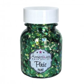 Glitzergel mit Aloe Vera, Pixie Paint \"Absinthe\" grüner holographischer Glitter