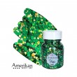 Glitzergel mit Aloe Vera, Pixie Paint \"Absinthe\" grüner holographischer Glitter