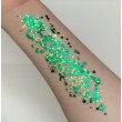 Glitzergel mit Aloe Vera, Pixie Paint \"Absinthe\" grüner holographischer Glitter