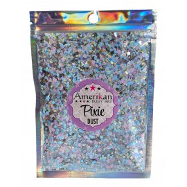 Trockene Glittermischung. Pixie Dust im 28.35g Beutel.\"Babycakes\" pastellfarbener Hologramm-Glitter