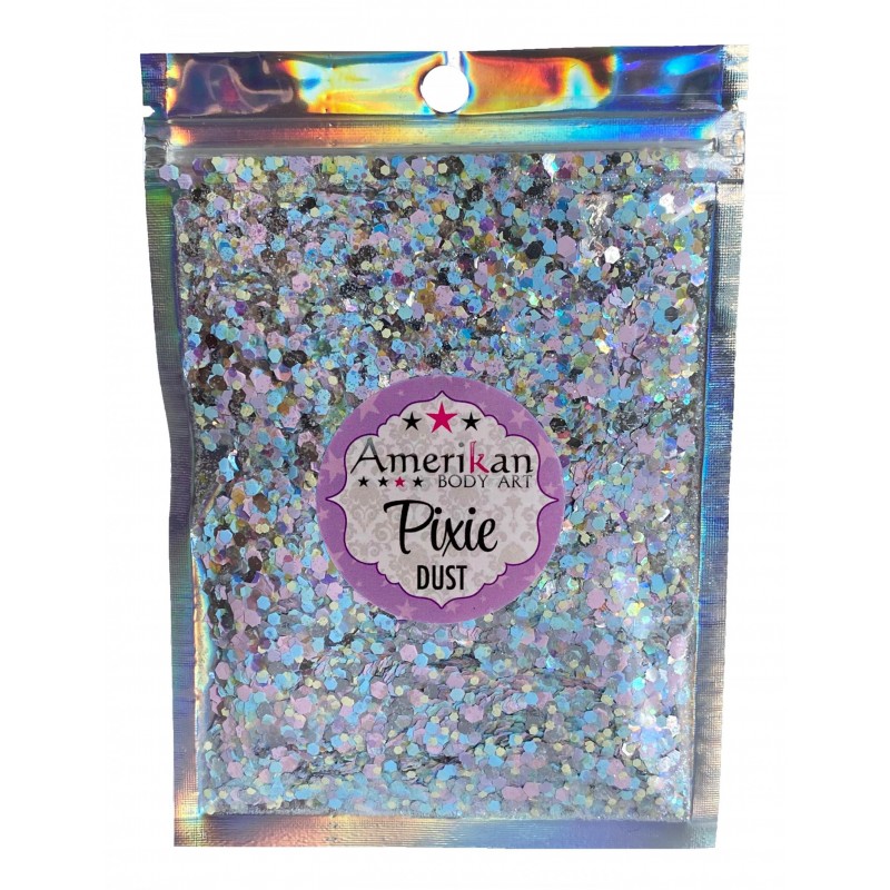 Trockene Glittermischung. Pixie Dust im 28.35g Beutel.\"Babycakes\" pastellfarbener Hologramm-Glitter
