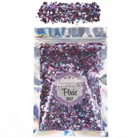 Pixie Dust trockene Glittermischung im 28.35g Beutel \"Cupcake Day\". Mischung aus rosa, lila und türkisfarbenen Glitterpartikel