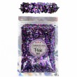 Trockene Glitzermischung Pixie Dust \"Mardi Gras\" st eine traditionelle Mischung aus Mardi Gras: Violett, Gold und Grün. 